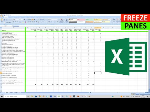How to Freeze the Top Row and First Column in Excel - MS Excel Freeze both Top row and First column