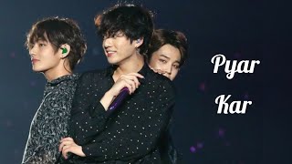 Taekook ft. Jimin on pyar Kar song 💜💖|| Dil to pagal hai ||
