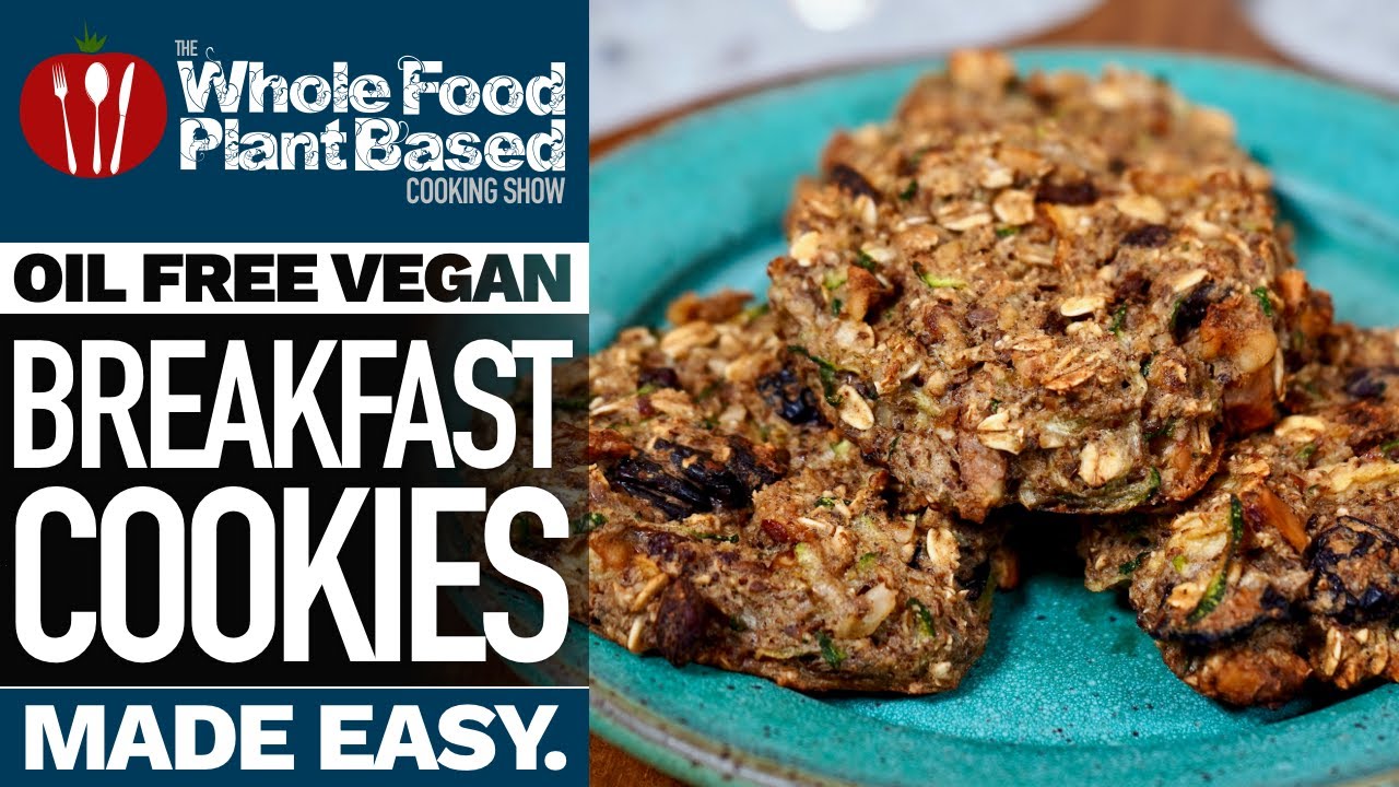 VEGAN BREAKFAST COOKIES 🍪 Tasty plant-based breakfast in a cookie! - YouTube