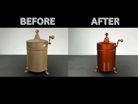 Restoring 1875 antique ice cream maker: preservation, repairs.