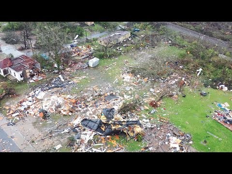 Tornado Damage, homes gone, cars flipped, trees snapped, injuries drone - Talbotton, GA - 3-3-2019