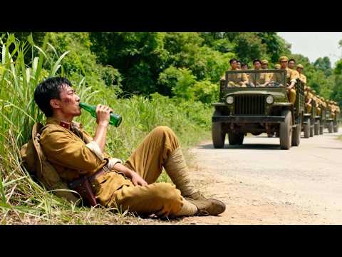 A master disguises as a drunk, hides explosives, infiltrates Japanese camp and wipes them all out.