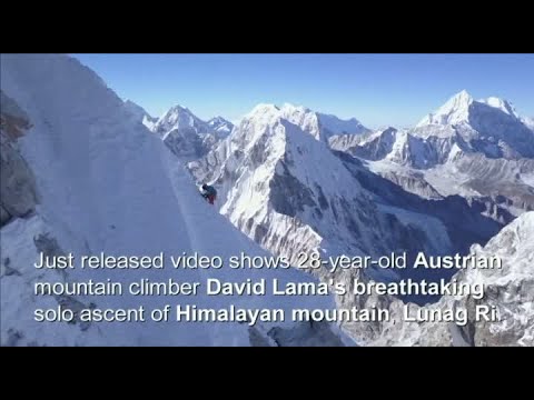 Video released of Austrian mountain climber’s solo ascent of Lunag Ri
