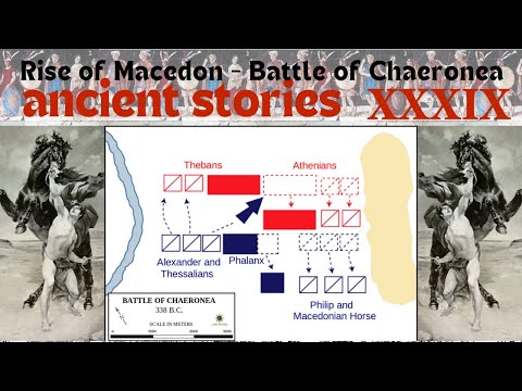 Antikes Griechenland - Schlacht von Chaironeia - Philipp II und Alexander von Makedonien