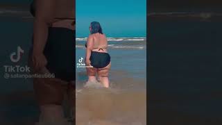 Cute bbw girl in the beach #short #viral #subscribe #tiktok #shorts