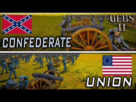 Civil War 100k Union VS 100k Confederate | Ultimate Epic Battle Simulator 2