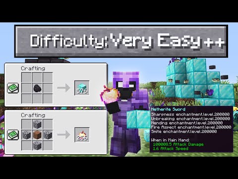MoenD - Tamatin Minecraft Difficulty VERY EASY +++! (20000 level enchant)
