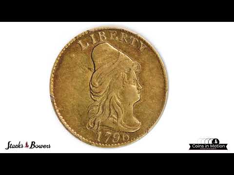 1796 Capped Bust Right Quarter Eagle. No Stars on Obverse. BD-2. Rarity-4. AU-50 (PCGS).