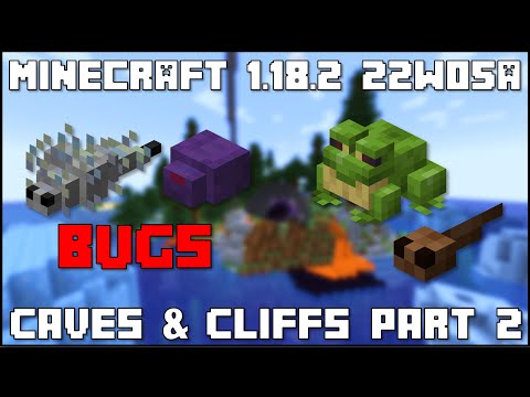 Minecraft 1.18.2 - Snapshot 22w05a - Bug Fixes & Bedrock Frog Changes!