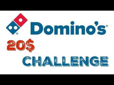 DOMINOS PIZZA 20$ MENU CHALLENGE