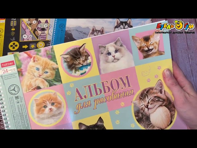 Альбом для рисования 24л в ассортименте - видео