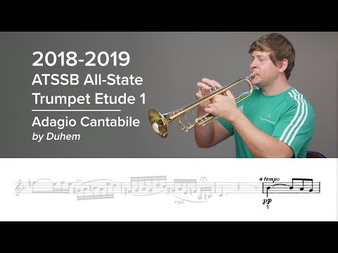 2018-2019 ATSSB All-State Trumpet Etude 1 - Voxman Pg. 8, Adagio Cantabile