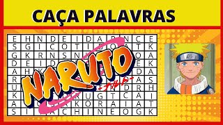 CAA PALAVRAS DO NARUTO | DESCUBRA O  NOME DOS PERSONAGENS NARUTO