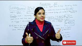 Locker facility of bank . What is Vault? Bank locker facility, Banking Class XII