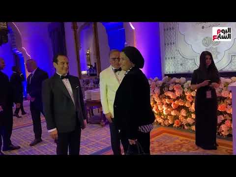 نجوم الإعلام والوسط الفني في حفل عقد قران نجل المطرب محمد ثروت ولمي الشواربي
