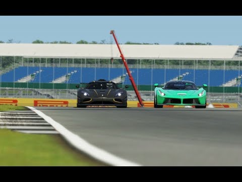 Koenigsegg One:1 vs Ferrari LaFerrari at Silverstone