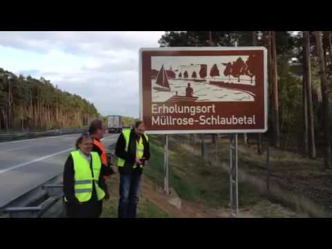 Müllrose Autobahn Schild