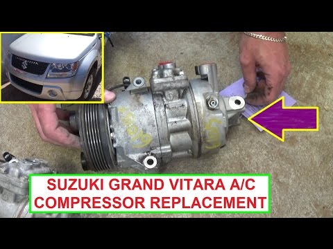 How to Remove and Replace the Air Conditioner Compressor on Suzuki Grand Vitara A/C Compressor