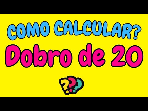 COMO CALCULAR O DOBRO DE 20? | Qual é o dobro de 20 | Dobro de vinte