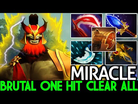 MIRACLE [Mars] Crazy God's Rebuke One hit Clear All Cancer Build 7.25 Dota 2