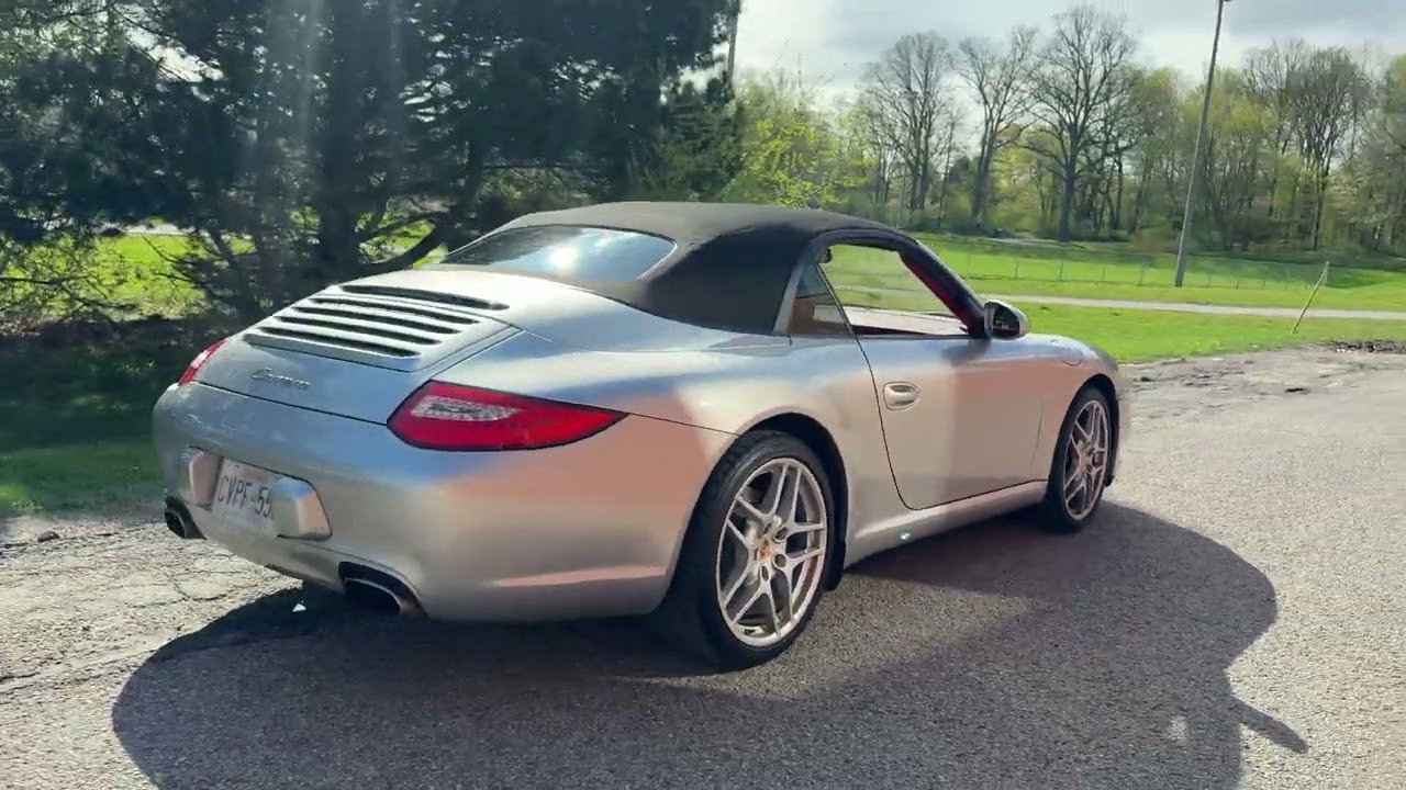 45K km 2009 Porsche 911 Carrera Cabriolet 6-Speed Manual