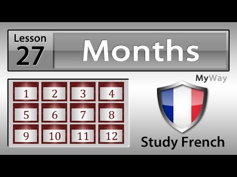 Lesson 27: Months (Study French)