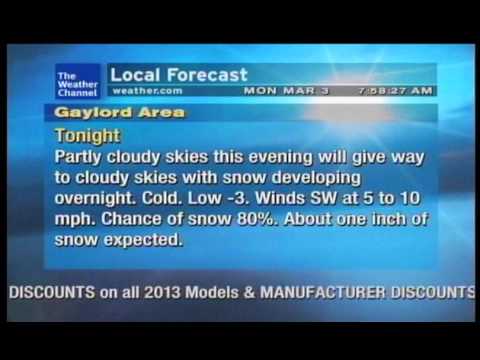 Gaylord Weatherstar XL - 03/03/14 07:58 EST - BITTERLY Cold