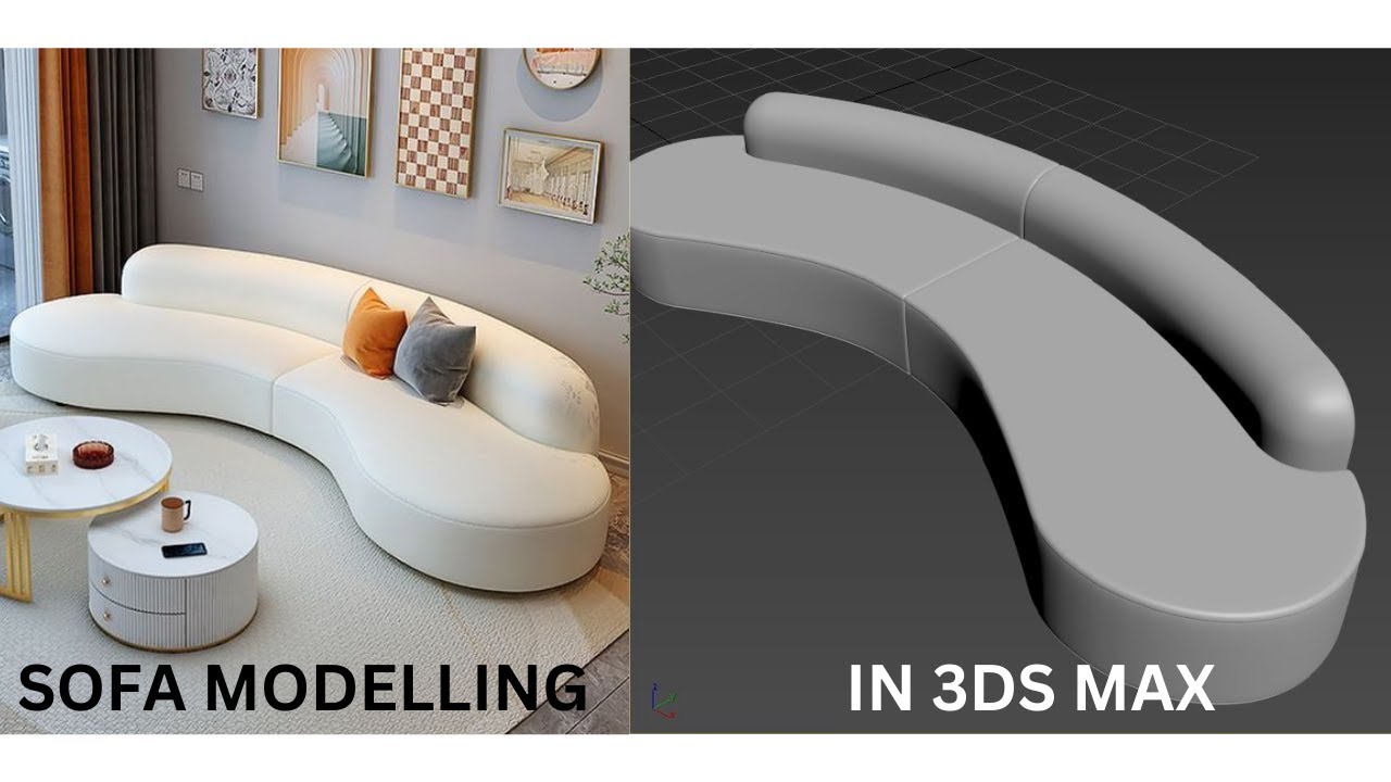 Sofa Modelling In 3ds Max | AutoDesk 3ds Max | Esthetic Space Decor