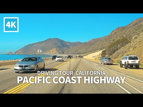 [4K] PACIFIC COAST HIGHWAY - Driving from Point Dume State Beach to Point MUGU, Malibu, California