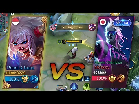 Popol and Kupa VS Moskov di Gold Lane - Gameplay Popol and Kupa ~ MOBILE LEGENDS