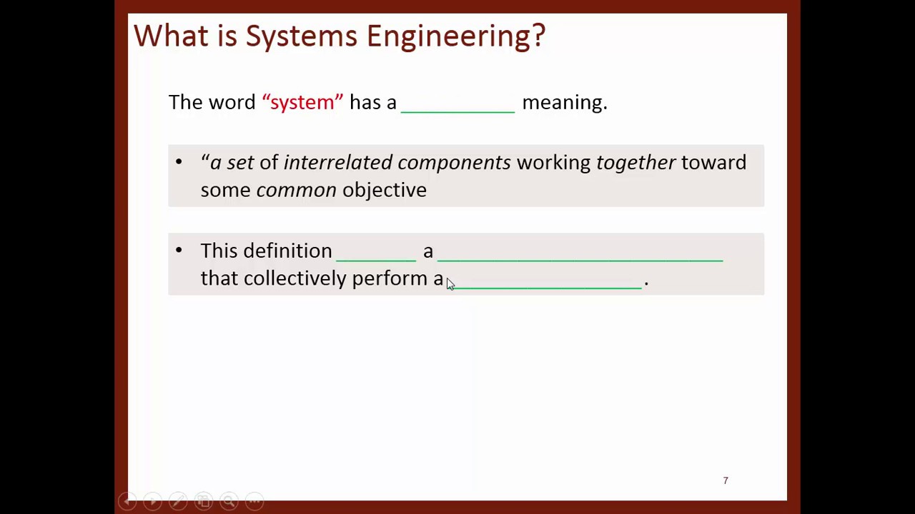 L1P1: Introduction to Systems Engineering
