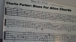 Charlie Parker: Blues For Alice Chords