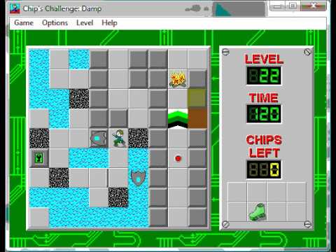 CCLP3 level 22 solution - 110 seconds