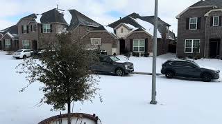 Snow at Haslet TX January 25, 2026
