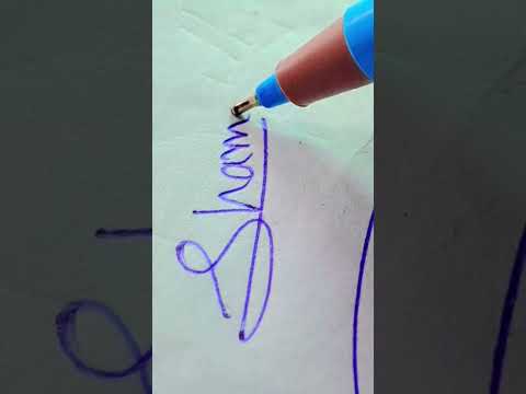 shamim name signature #shorts #beautifulsignature #calligraphy #signaturestyle  #mamonisnewlife