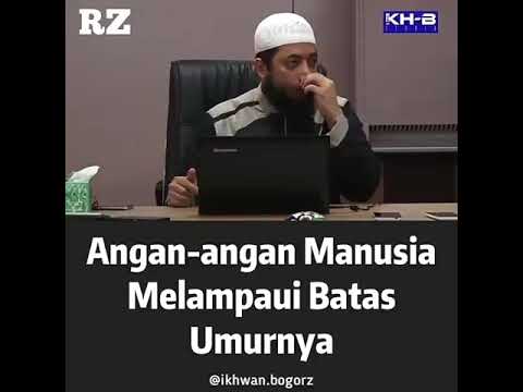 Ustadz Khalid basalamah Angan angan manusia melampaui BATAS umurnya