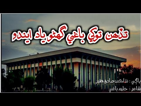 Tadahen Tokhe Baghi Ghano Yad Endo | Nazakat Sadiq Faqeer | Sindhi Sad Song 2021