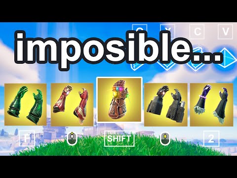Gané con TODOS LOS GUANTES de FORTNITE!