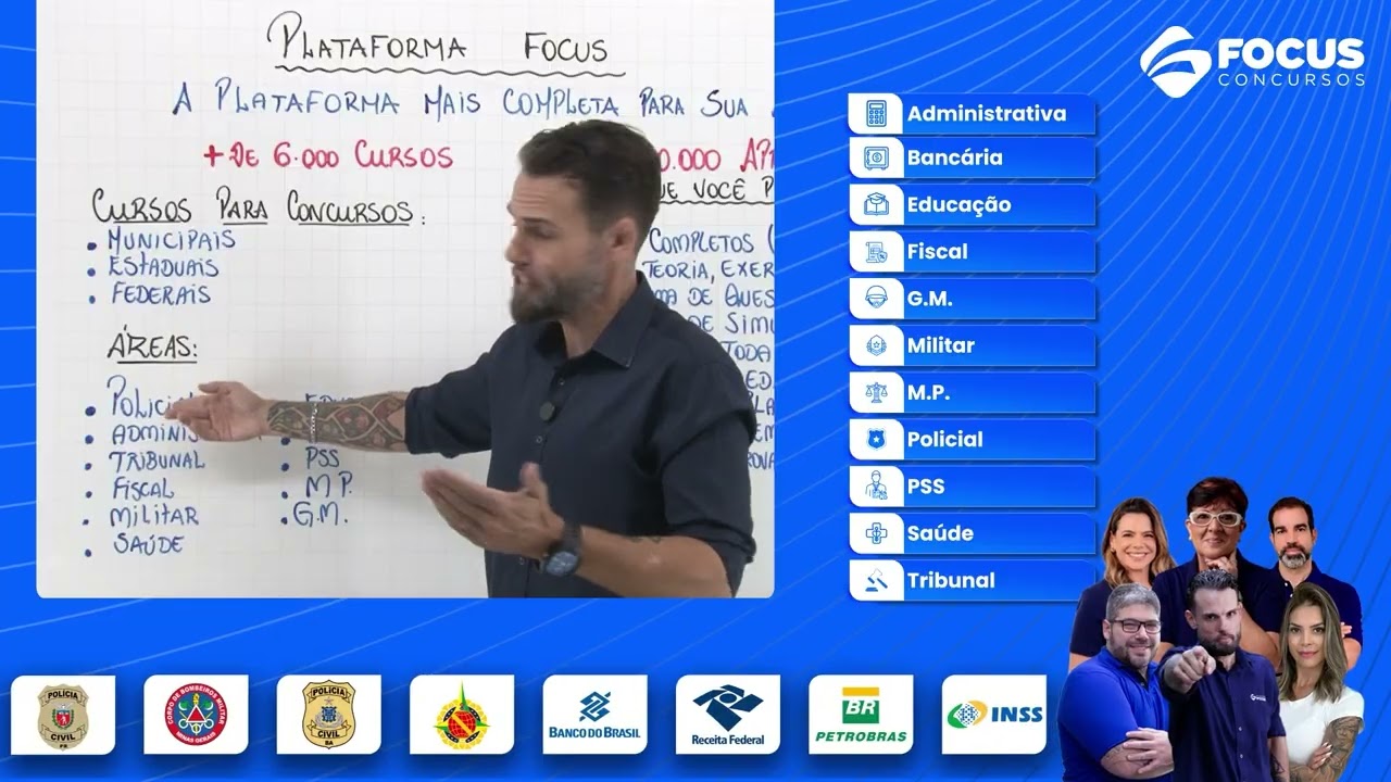 Tudo o que Você Precisa para Ser Aprovado — Plataforma Focus Concursos