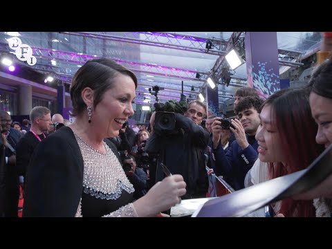 Thumbnail of the video: Colin Firth, Olivia Colman and Micheal Ward shine on the Empire of Light red carpet at LFF 2022