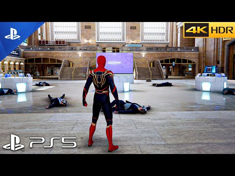 (PS5) SPIDER-MAN: NO WAY HOME SUIT | STEALTH ULTRA Graphics Gameplay [4K 60FPS HDR]