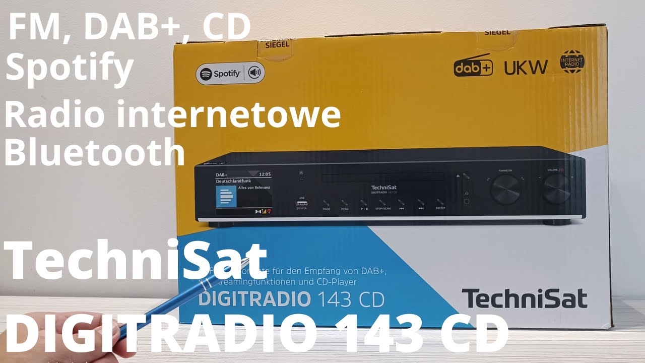 TechniSat DIGITRADIO 143 - CD, DAB+, radio internetowe, Bluetooth , CD, Spotify Connect - recenzja