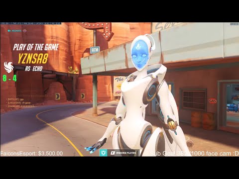 POTG!  RANK 12! YZNSA THE BEST ECHO EVER - GAMEPLAY OVERWATCH SEASON 28 TOP 500