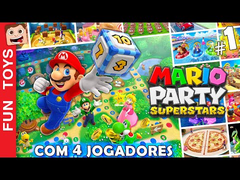 Mario Party Super Stars #1 - COM 4 JOGADORES! Muita confusão e viradas ÉPICAS em um gameplay IRADO!