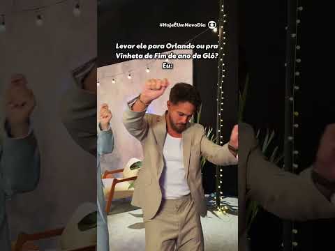 Levar pra vinheta de fim de ano da Glô é outro nível, né? 😎 | TV Globo #HojeÉUmNovoDia #shorts