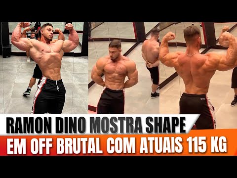 RAMON DINO MOSTRA SHAPE ATUAL EM OFF SEASON COM INCRIVEIS 115 KG! O QUE VOCE ACHOU?