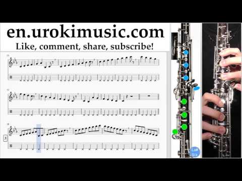 Oboe lessons Sia - The Greatest Sheet Music Tutorial Part#1 um-352
