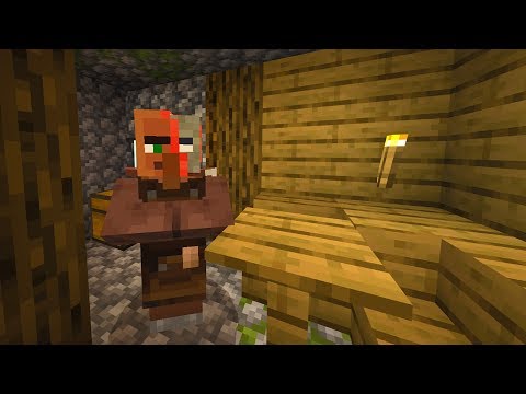 This Minecraft villager is extremely sick.. (Scary)