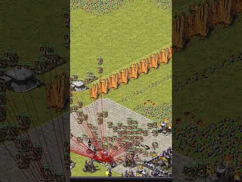 Red Alert 2 190 RHNO And Tesla Tanks To Attack Enermy