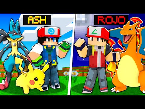ASH KETCHUM vs ROJO en Minecraft PIXELMON!